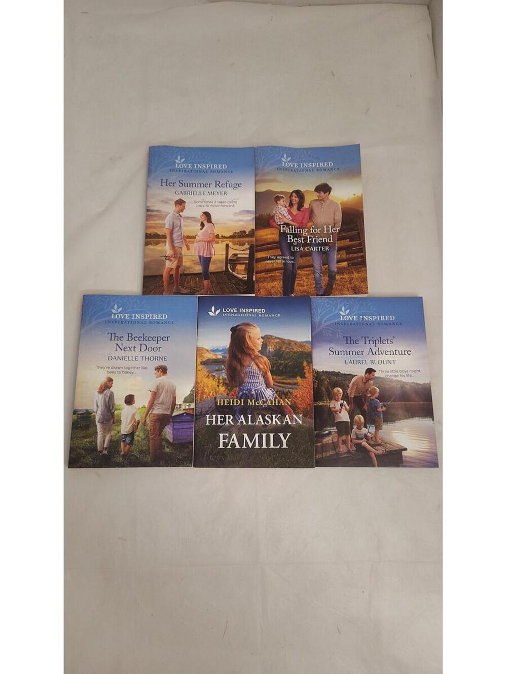 Love Inspired Christian Romance Book Lot 5 Family Faith Paperback Books